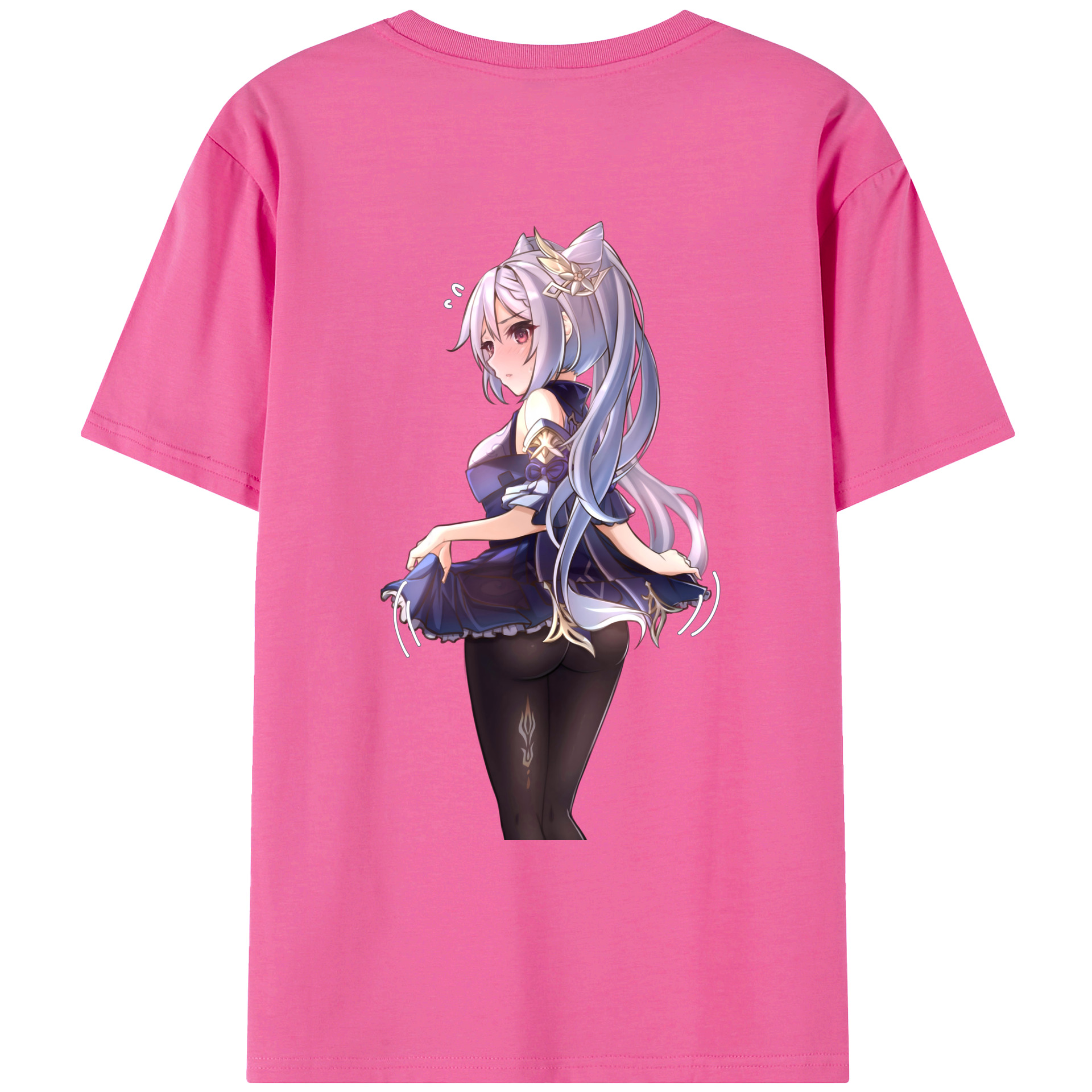 げんし神 刻晴 こくせい genshin Kokusei レディース半袖Tシャツ(バックプリント)